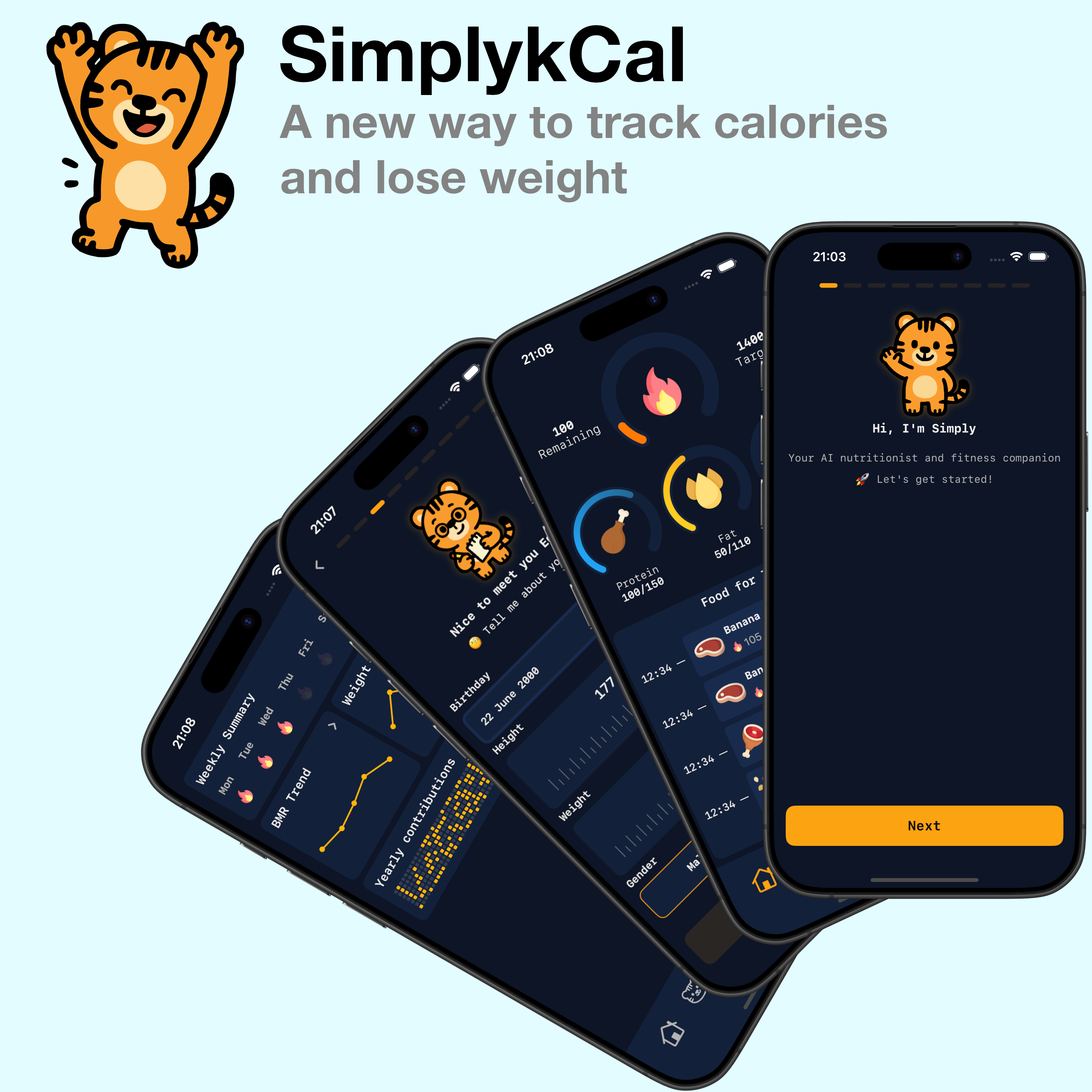 SimplykCal app preview
